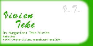 vivien teke business card